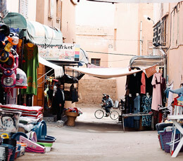 Imagen de una de las plazas mas populares de marruecos