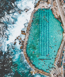 imagen del bronte baths, piscina de natación publica de australia