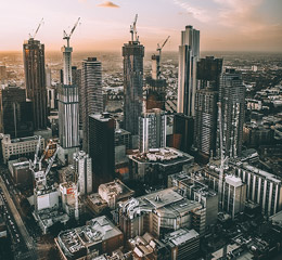 Foto de melbourne, la capital costera del estado de victoria en el sureste de australia