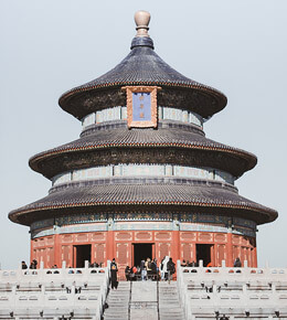 Foto del tempo del cielo, el mayor templo de su clase en toda la republica popular de china