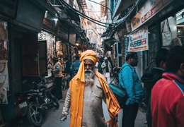 Mercado en Delhi