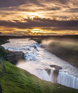 Cascada Gullfoss Islandia | Colombian Tourist