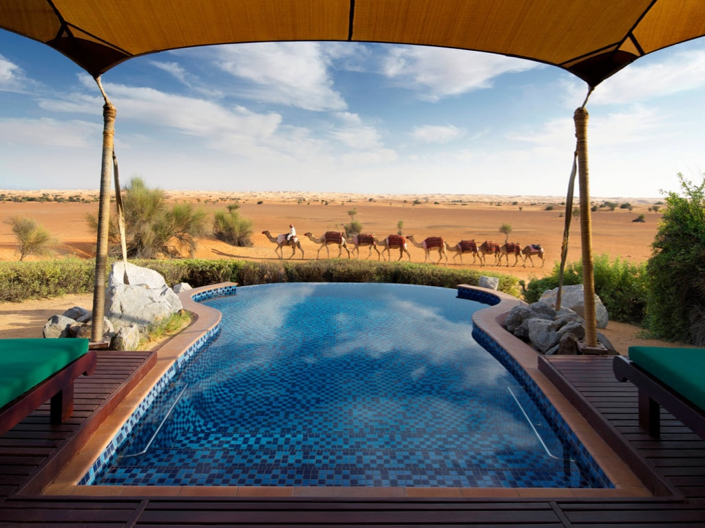 Increible vista del desierto en el hotel Al Maha, a Luxury Collection Desert Resort & Spa, Dubai