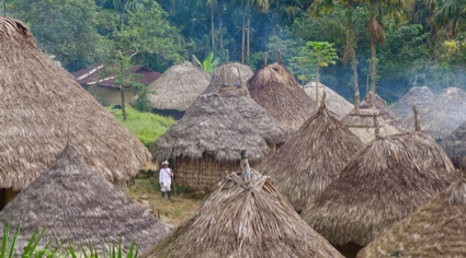 Foto de chozas de nativos indigenas de Santa Marta Colombia | Colombian Tourist