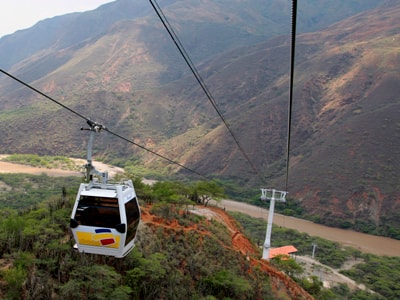 Foto del teleférico del Parque Nacional del Chicamocha | Colombian Tourist