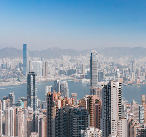 Cumbre victoria, montaña en hong kong, china