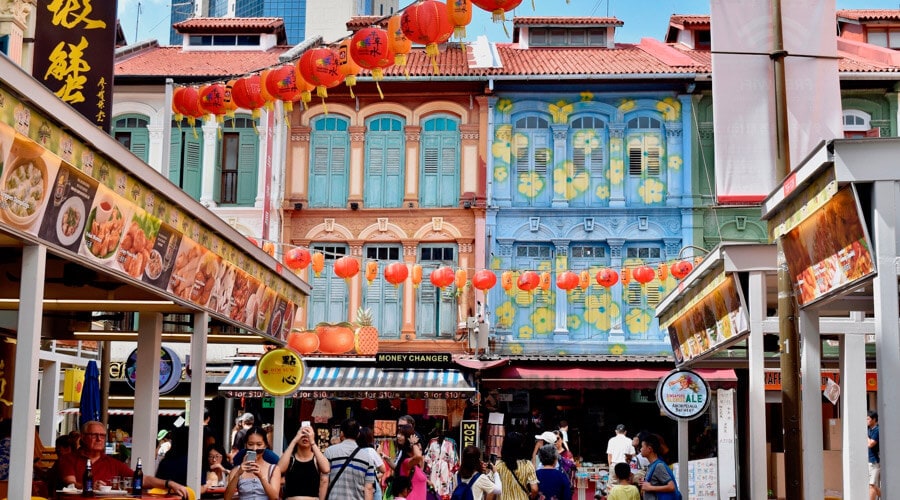 imagen del barrio chino o chinatown, zona urbana, destino a la hora de viajar